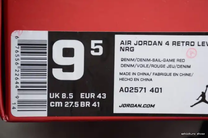 Cheap Jordan x Levi's AO2571-401 Nike Denim Air 4 0403